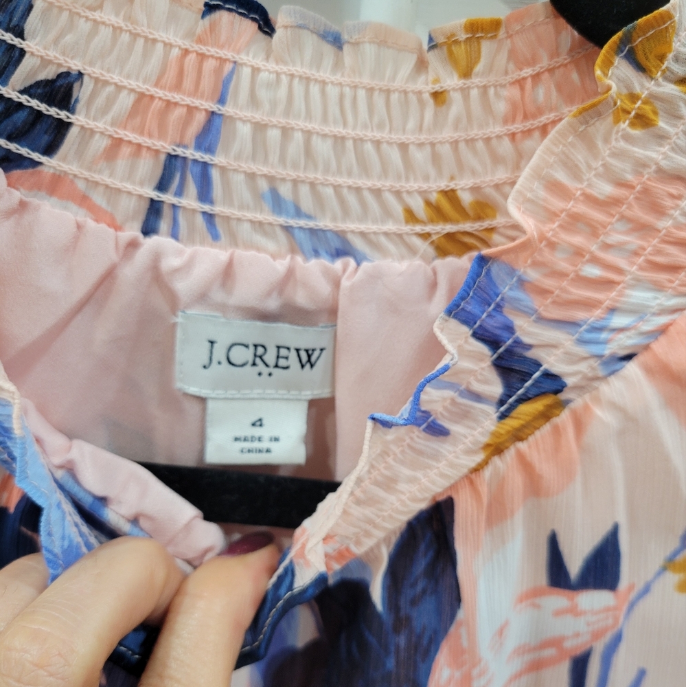 J. Crew Floral Blouse - Picture 4 of 6